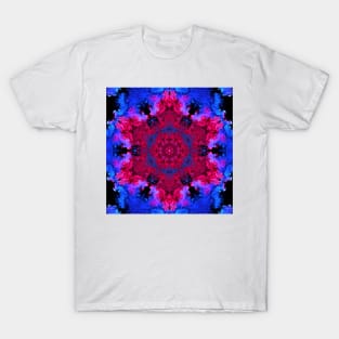 Psychedelic Hippie Pink and Blue T-Shirt